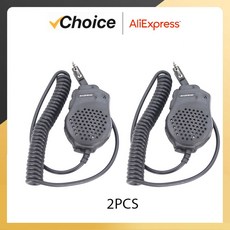 듀얼 PTT 라디오 스피커 마이크 UV 82 워키 토키 이어폰 UV82L 89 플러스 82, 2 PCS