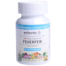 eclectic INSTITUTE Feverfew 125mg 非轉基因素食膠囊, 1個, 90 件