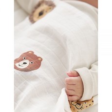 도노도노 아기 순면 코튼 라이트 블랭킷M70X90 1+1 정글프렌즈