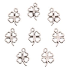 [SW] 참장식 펜턴트 100pcs, 네잎  클로버 100pcs, 1개