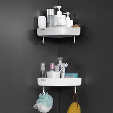 욕실 삼각 코너선반, 그레이