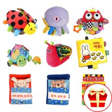 무당벌레 헝겊책 아기 거북이 헝겊공 소근육발달미니북 까꿍놀이 촉감놀이 헝겁책 터미타임북, 2-6)아기 코끼리 손가락 인형놀이