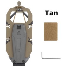 전술 플레이트 캐리어 조끼 부착 홀더 가슴 마운트 조정 접이식 탐색 보드, [03] Sand color