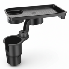 온벨 차량용 컵홀더 트레이 테이블, 블랙, 1개