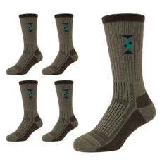 코맥 군용 양말 장목 긴 등산양말 5켤레 사계절 겨울 군인 군대 입대준비물, 5개, 브라운