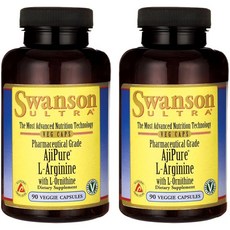 Swanson Acipure L-精氨酸與 L-鳥氨酸素食膠囊, 90 件, 2個