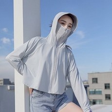 여름 여성용 햇빛 차단 아웃도어 쿨링 후드 자켓