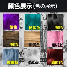 染髮劑 DIY染髮 持久亮麗 溫和不刺激 時尚髮色, 紫色, 1個