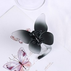 漸變蝴蝶造型壓克力髮夾
