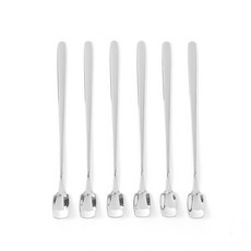 온더카페 롱 티스푼 6p세트 디저트 커피 스텐 머들러, 상세페이지 참조, 기본