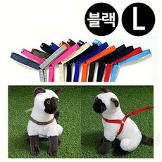 지엠펫 강아지 하네스 스카이워크 Y형 블랙 L 산책 가슴줄 1개입