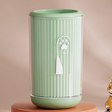 반려동물 강아지 고양이 자동 발 세정기 클리너, 1개, 캐릭터 스타일 [대형 그린], 기본 모델명/품번