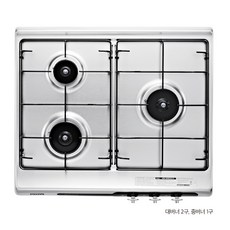 하츠 가스쿡탑 3구 빌트인 가스레인지 교체 배터리형 타공560x480, LPG, HGR-3050SDBH