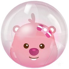 동물 물놀이 비치볼 해수욕장 투명 캐릭터 완구 여름 공기주입식 풀장, 1개, 상세페이지 참조