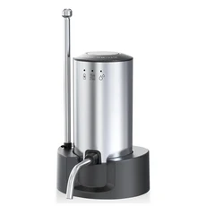 A64Z 업그레이드 와인 에어레이터 전기 와인 디캔터 충전식 자동 와인 디스펜서 보관 베이스 포함 두 가지, 01 Silver