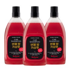 불스원 세차샴푸 고농축 중성 버블 밤 카샴푸 1000ml 3개, 1L