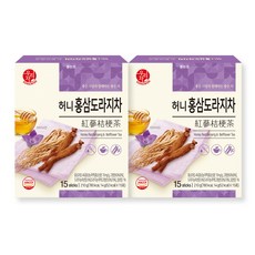 우리차 허니 홍삼 도라지차 15T 2개입, 2개, 15개입, 14g