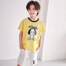 잭키드 남아용 통기성 코코 반팔티
