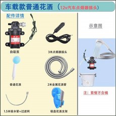 캠핑용 간이 샤워기 휴대용 220V 세차 물통 펌프 야외, 차량용 일반 샤워, 1개, Car bo er shower