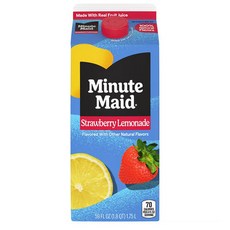 미닛메이드 딸기 레모네이드 과일 음료 1.75L 2개