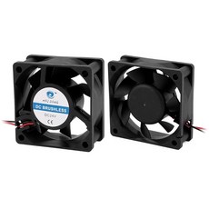 uxcell 유엑셀 쿨링팬 DC 24V 60x60x25mm PC 케이스팬 2개입