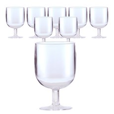 可重複使用塑膠紅酒杯, 290ml, 8個