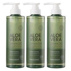 과일나라 알로에베라 모이스처 클렌징폼, 500ml, 3개