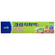 크린랩 크린 이중지퍼백 30x35 (15매), 특대(XL), 15개입, 1개