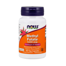 健而婷NOW 甲基葉酸素食膠囊5000mcg, 1個, 50 入
