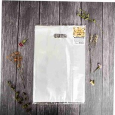 투명 비닐백2호 M PE 230x110x330mm 50입 손잡이비닐가방