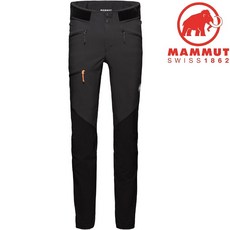 Mammut 長毛象 Courmayeur SO Pant 男款登山軟殼褲 1021-00620, 0001 黑,44, 1個