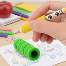 NBR 소재 쿠션 펜그립 필기 연필교정기 쏙템, 1개