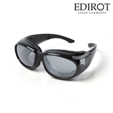 에딜롯 EDIROT GOGLASSES (BLACK L.CHROME) 방풍 보호 오토바이 스키 스쿠터 클래식 고글 안경, BLACK L.CHROME