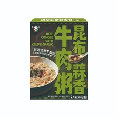 飯友 昆布蒜香牛肉粥 嚴選澳洲牛腱肉, 1個, 昆布蒜香牛肉粥,300g*2包/盒, 300g