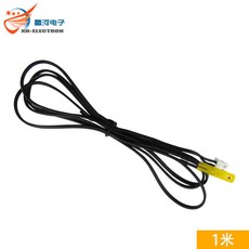 XH-ELECTRON XH-T110 超薄溫度傳感器 NTC10K 薄膜熱敏電阻探頭 表面測溫貼片式, 1個, 線長1米, 線長1米