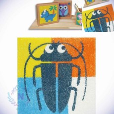 데코샌드 액자만들기 장수하늘소 꾸미기모래 컬러모래