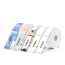 미니 라벨 프린터 Marklife P12 휴대용 열전사 무선(커터 포함) 메이커 또는 5PK와 유사 계속, 01 5PK Mix 02