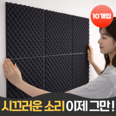 펄빈 조용한 난연 계란판 흡음재 방음재, 10개, 블랙