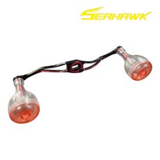 씨호크 초경량 베이트릴 더블핸들 시마노 다이와 호환 아크릴 핸들, 1개, M-A2 블랙레드