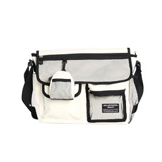 jeballot Lucid 郵差包 日常斜背包, 象牙白