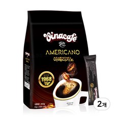 비나카페 아메리카노 블랙커피 200g, 2g, 100개입, 2개