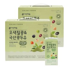 자연채움 오색칠콩 국산콩두유 무가당 말차 190ml, 40개