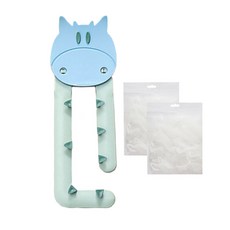 위너리스 깔끄미 싱크대 음식물거치대+거름망100매 싱크대거름망 음식물거름망, 블루세트, 1개