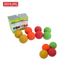 마사지볼 실리콘 땅콩라크로스볼 / TPR 땅콩라크로스볼 레드/오렌지/옐로우/그린 MD Buddy [동화스포츠 공식 제품], 실리콘땅콩라크로스볼, 1개, 옐로우