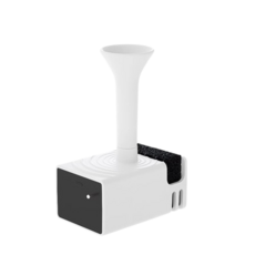 霍曼 寵物飲水機 水泵配件, 飲水機水泵+出水管盒裝(白色), 1個