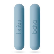 Bala Bars 여성 및 남성용 덤벨 세트 0.5kg(1파운드) (차콜) - 걷기 근력 훈련 HIIT 복싱 에어로빅을 위해 설계된 바 2개 세트 집에서 운동을 위한 핸, 바다_166859