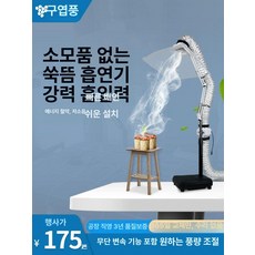 아파트 실내환풍기 고기 환기구 배출 덕트 이동식 데스크탑 고정형 6 쌀담배파이프작은 사각커버, 데스크탑 고정형 3 미터 스모크 파이프원형