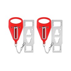 GE MARKET 便攜式防盜鎖 旅行門鎖 飯店鎖 租屋防狼神器 頂門器 內開門 獨居必備, 1個, 二入組最划算(安全門內鎖X2)