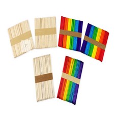 토탈셀링 아이스크림 막대 나무스틱, 칼라(대)