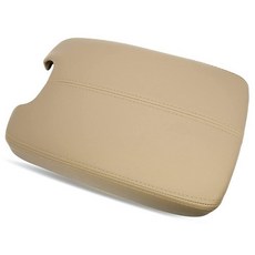 레인 킹 센터 콘솔 뚜껑 팔걸이 커버 호환 가능 혼다 어코드 2008 2009 2010 2011 2012 가죽 보호대 플라스틱 교체 베이지